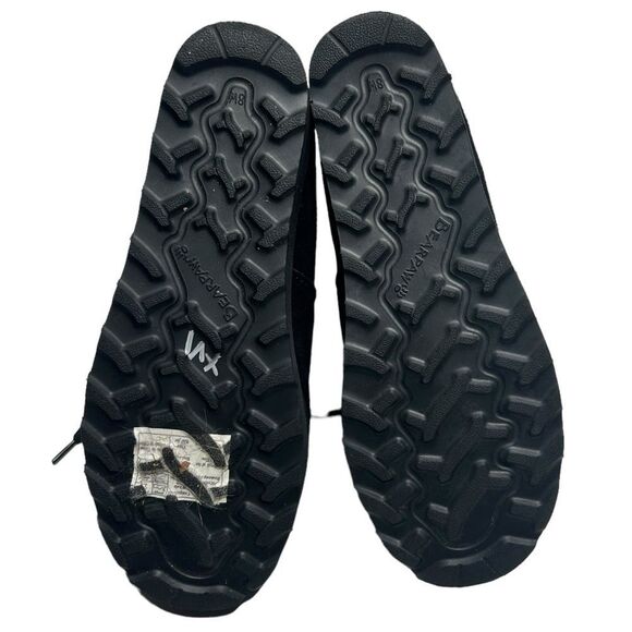 BearPaw Krista Cow Suede Wool Lined Boots Black Winter Boots Sheepskin Footbed - Picture 9 of 14